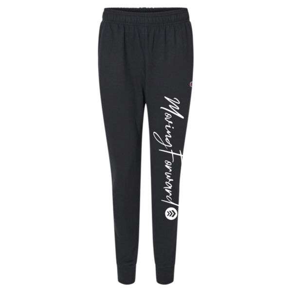 Moving Forward  - Powerblend® Fleece Joggers - White Design Thumbnail